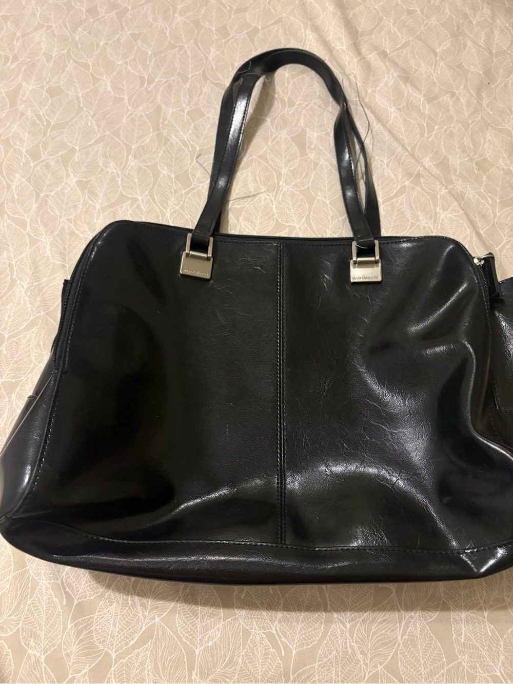 Liz Claiborne Black Shoulder Tote Bag